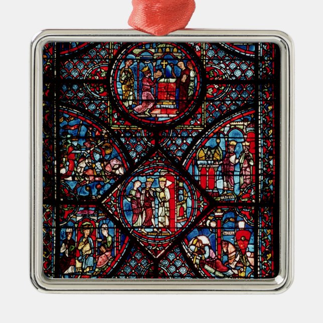 Ornamento De Metal Janela que descreve cenas (Frente)