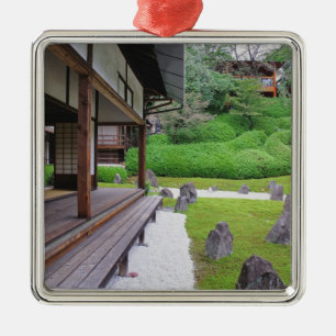 Ornamento De Metal Japão, Quioto. Jardim de pedra em silêncio