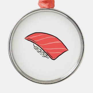 Ornamento De Metal Japonês gordo do arroz do atum de Otoro do sushi