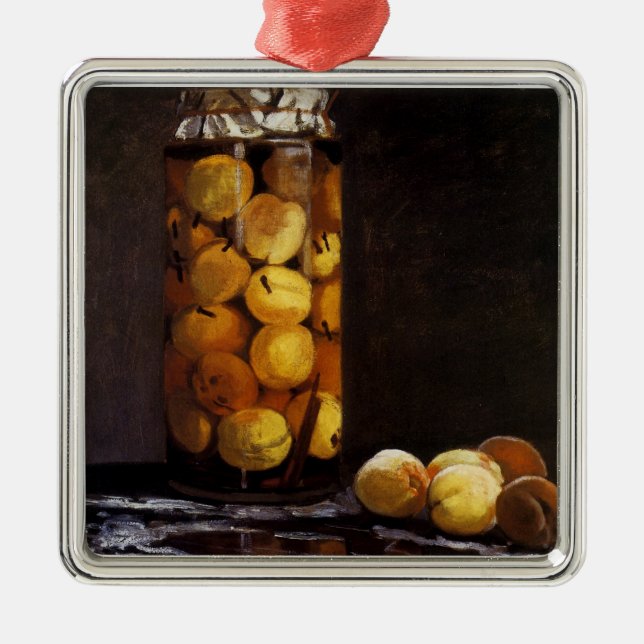 Ornamento De Metal Jar of Peaches (Frente)
