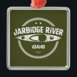 Ornamento De Metal Jarbidge River Idaho Kayaking<br><div class="desc">O rio Jarbidge é originário de duas garfos principais nas montanhas do Jarbidge e flui através de basalto e riolitos no alto planalto do deserto de Owyhee antes de se juntar à garfo oeste do rio Bruneau para formar o rio Bruneau cerca de 24 milhas ao norte da fronteira com...</div>