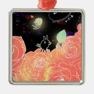 Ornamento De Metal Jardim de rosas 2014