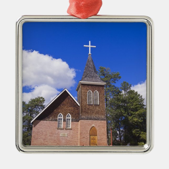 Ornamento De Metal Jasper, Alberta. (Frente)