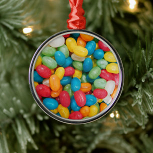Ornamento De Metal Jelly Bean Candies Colorful