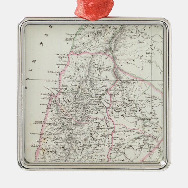 Ornamento De Metal Jerusalem, Israel, Jordão (Frente)