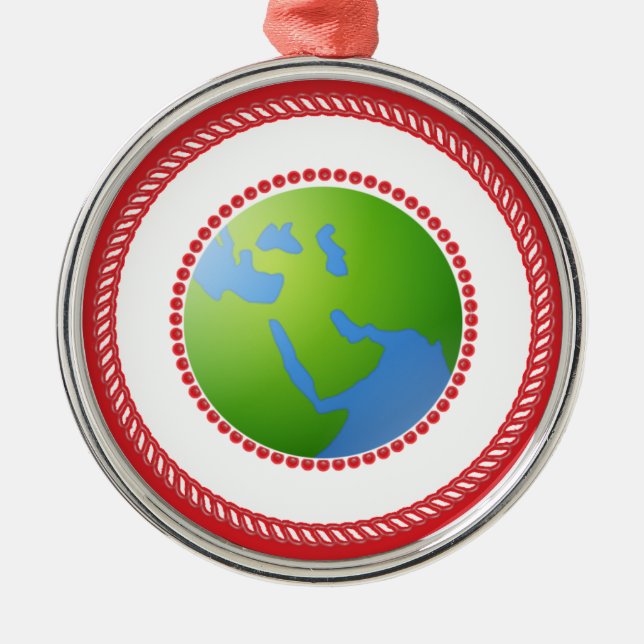 Ornamento De Metal Jesse Globe Ornament (Frente)