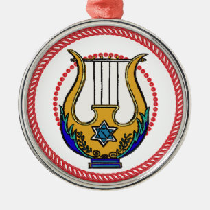 Ornamento De Metal Jesse Harp Ornament #1