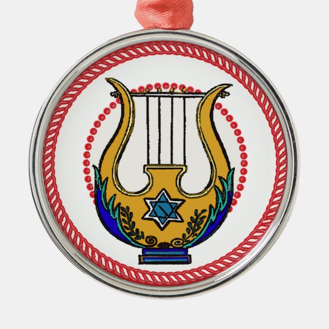 Ornamento De Metal Jesse Harp Ornament #1 (Frente)