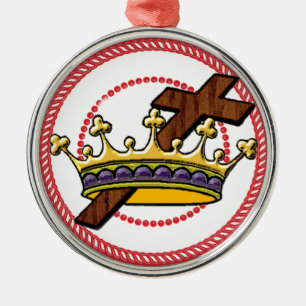 Ornamento De Metal Jesse Tree Crown Ornament #1