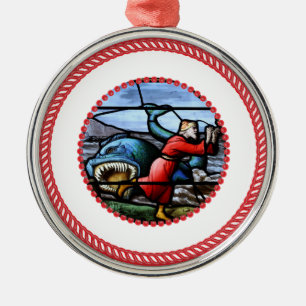 Ornamento De Metal Jesse Tree Jonah Ornament #1