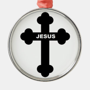 ORNAMENTO DE METAL JESUS CROSS