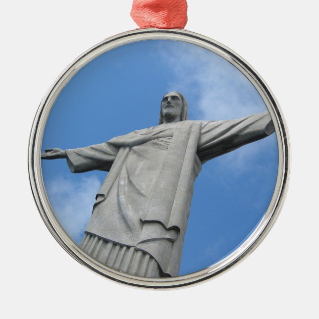 Ornamento De Metal jesus redeemer (Frente)