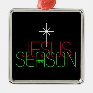 Ornamento De Metal Jesus Season