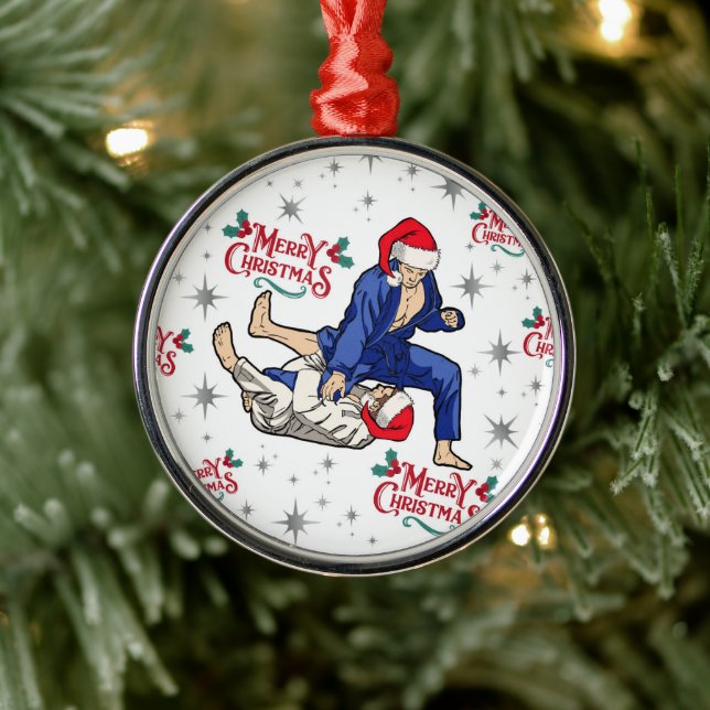 Ornamento De Metal Jiu Jitsu Christmas Ornament Keepsake (Árvore)