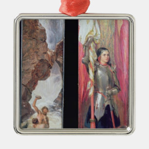 Ornamento De Metal Joana do arco, 1890s