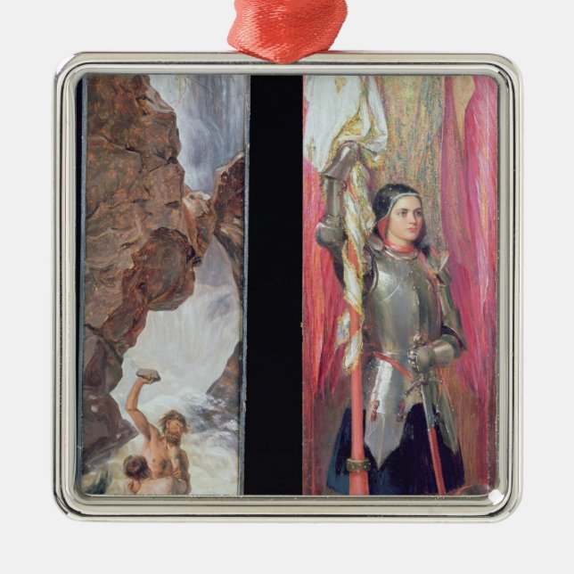 Ornamento De Metal Joana do arco, 1890s (Frente)