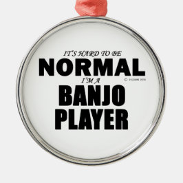Ornamento De Metal Jogador de Banjo Normal