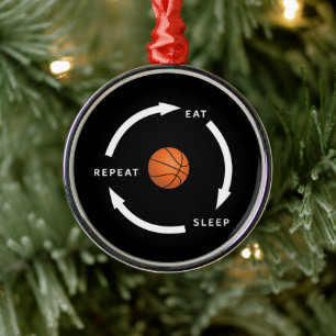 Ornamento De Metal Jogador de basquete come sono repete adereço despo
