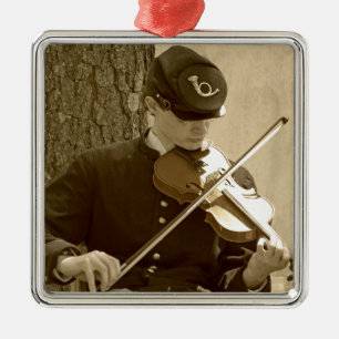 Ornamento De Metal Jogador de Discagem da Guerra Civil