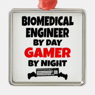 Ornamento De Metal Jogador de Engenheiro biomédico