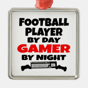Ornamento De Metal Jogador de futebol