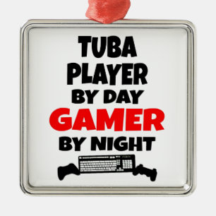 Ornamento De Metal Jogador de Jogador Tuba