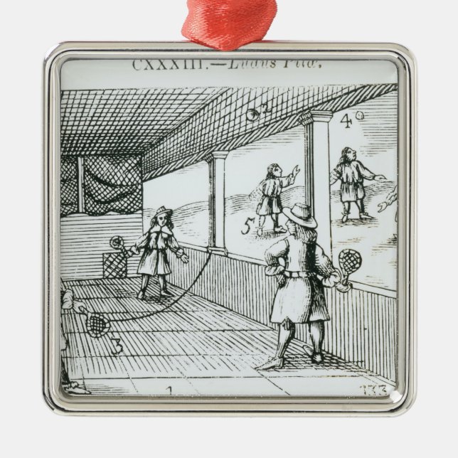 Ornamento De Metal Jogo de bola (Frente)