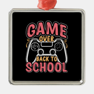 Ornamento De Metal Jogo De Volta À Escola