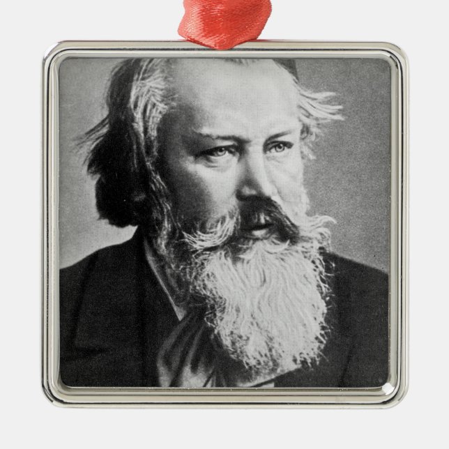 Ornamento De Metal Johannes Brahms, 1879 (Frente)