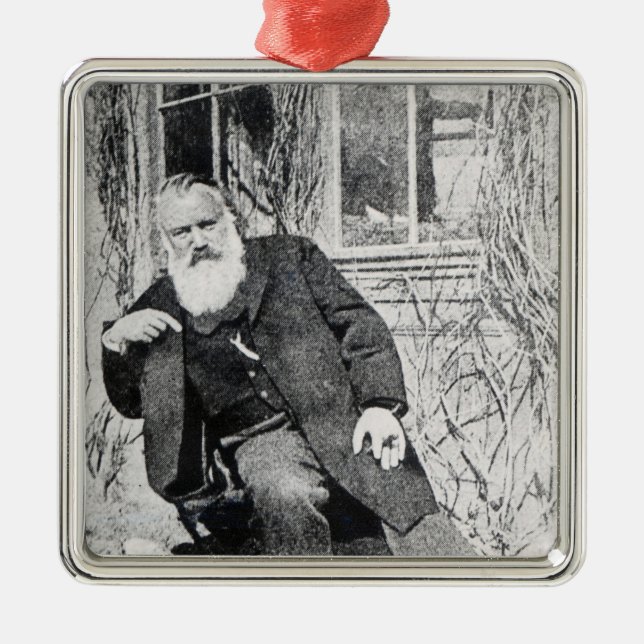 Ornamento De Metal Johannes Brahms, c.1897 (Frente)