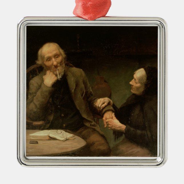 Ornamento De Metal John Anderson, meu Jo, 1894 (óleo em canvas) (Frente)