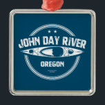 Ornamento De Metal John Day River Oregon Kayaking<br><div class="desc">O rio John Day,  em Oregon,  é o segundo maior rio que flui livremente nos Estados Unidos continentais e o mais longo afluente sem armas do rio Columbia.</div>