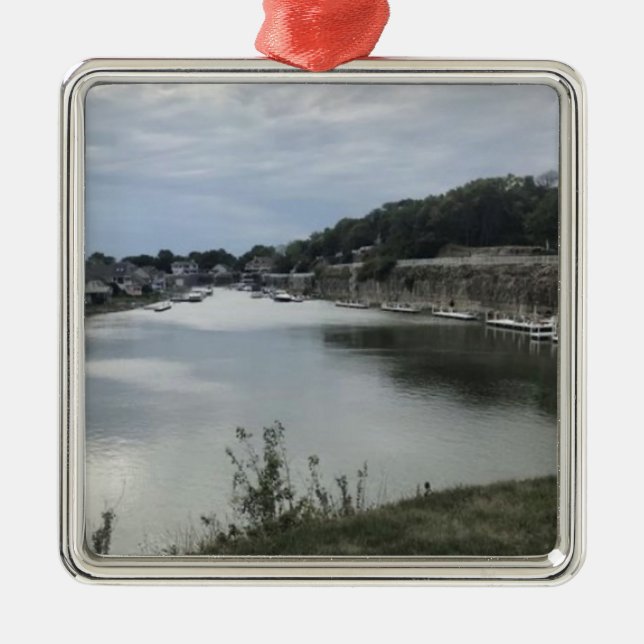 Ornamento De Metal Johnson's Island Quarry, Ohio (Frente)