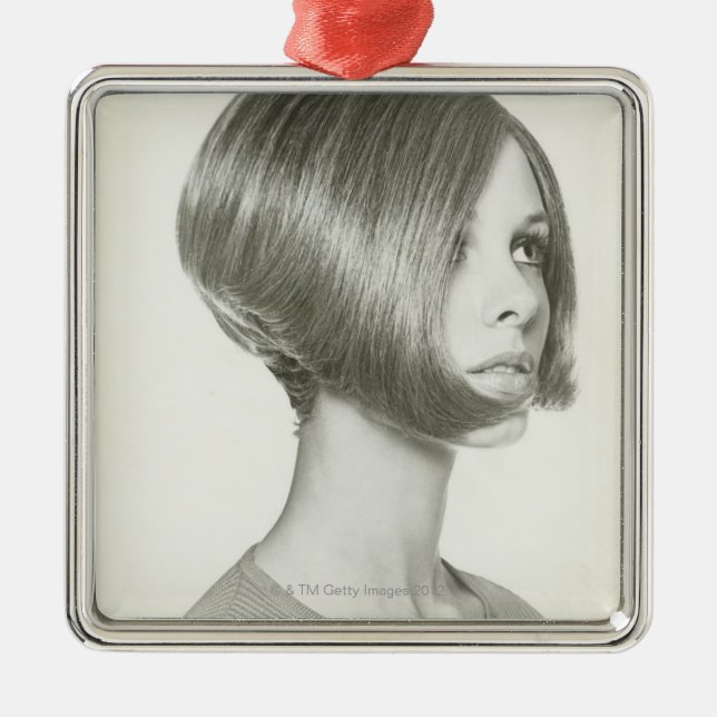 Ornamento De Metal Jovem mulher 2 (Frente)