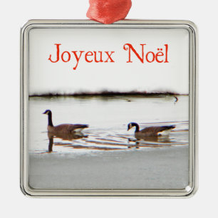 Ornamento De Metal Joyeux Noё l - Honkers - Canada Geese