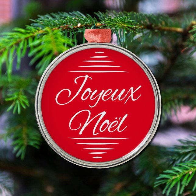 Ornamento De Metal Joyeux Noel - French Xmas wishes (Criador carregado)