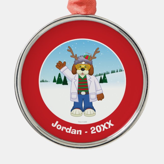 Ornamento De Metal Jr. de Hausenfeffer do "Goober" de Harold J. (Frente)