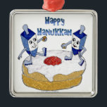 Ornamento De Metal Judaica Happy Hanukkah Dançando Dreidels Doughnut<br><div class="desc">Você está vendo The Lee Hiller Designs Collection of Home and Office Decor,  Roupa,  Gifts and Coleções. As Designs incluem Lee Hiller Photoographic e Mixed Media Digital Art Collection. Você pode ver sua fotografia da Nature em http://HikeOurPlanet.com/ e seguir seu blog de caminhada no Hot Primavera National Park.</div>