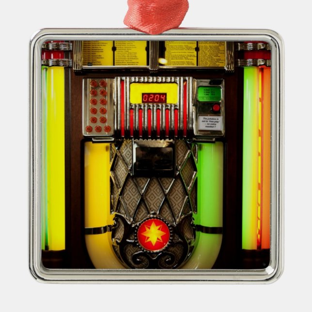 Ornamento De Metal Jukebox (Frente)