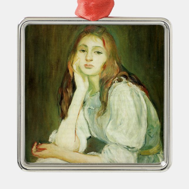 Ornamento De Metal Julie Daydreaming (Jovem Linda) (Frente)