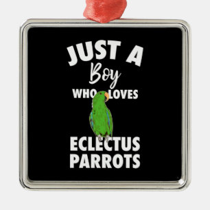 Ornamento De Metal Just A Girl Who Loves Eclectus Parrot