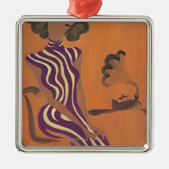 Ornamento De Metal Juventude de florescência No.8 (Frente)