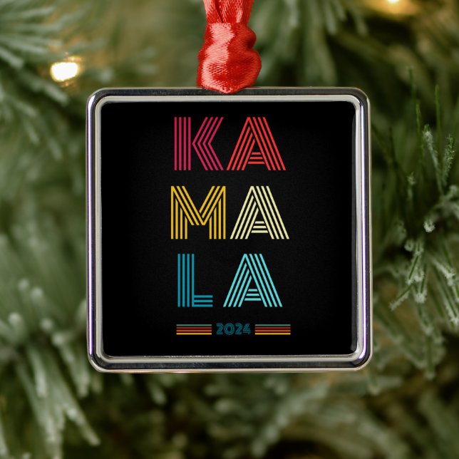 Ornamento De Metal Kamala Harris 2024 Eleição Presidencial (Árvore)