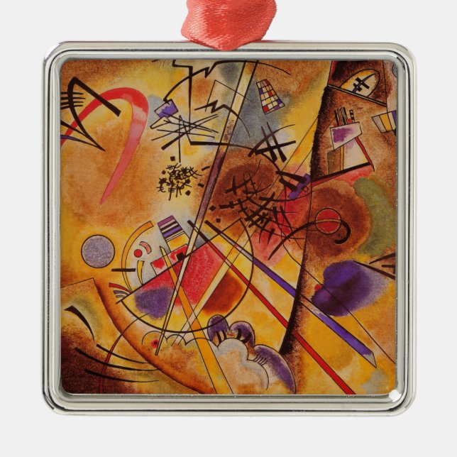 Ornamento De Metal Kandinsky Abstrato Trabalho de arte (Frente)
