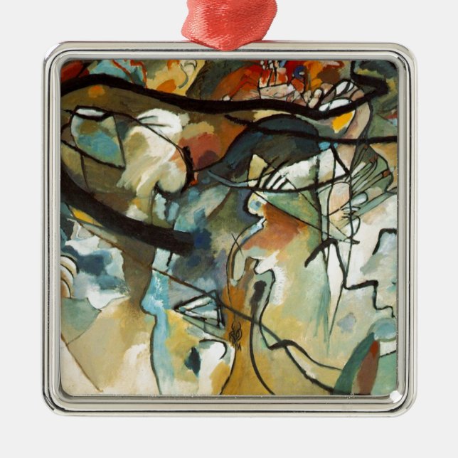 Ornamento De Metal Kandinsky Composition V Abstrato Pintura (Frente)