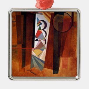 Ornamento De Metal Kandinsky Development in Brown Abstrato Painting