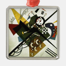 Ornamento De Metal Kandinsky em Branco II
