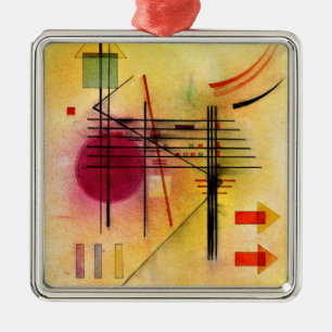 Ornamento De Metal Kandinsky - Pintura abstrata vibrante e popular