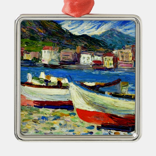 Ornamento De Metal Kandinsky - Rapallo Boats, (Frente)