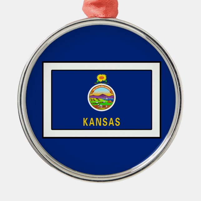 Ornamento De Metal Kansas (Frente)